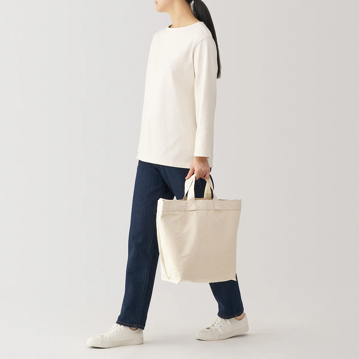 Canvas 2-Way Crossbody Tote Bag - Image 18