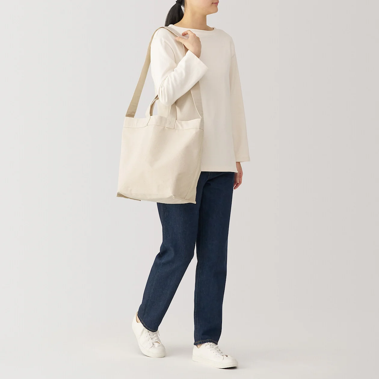 Canvas 2-Way Crossbody Tote Bag - Image 19