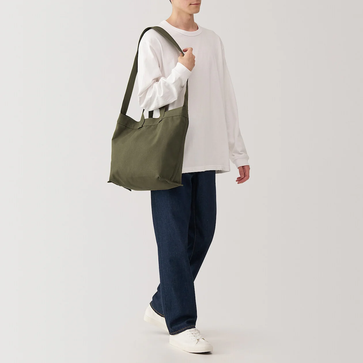 Canvas 2-Way Crossbody Tote Bag - Image 32