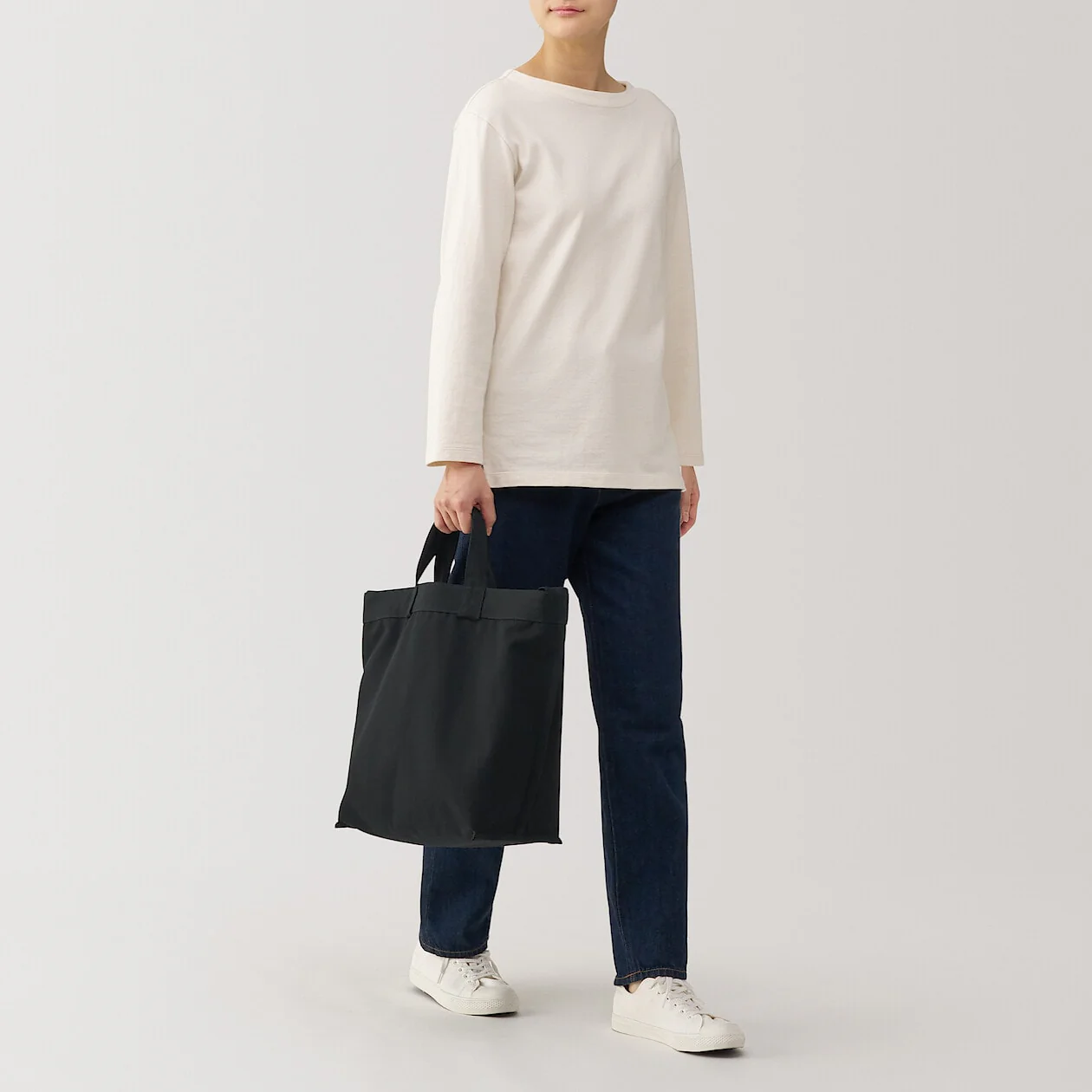Canvas 2-Way Crossbody Tote Bag - Image 8
