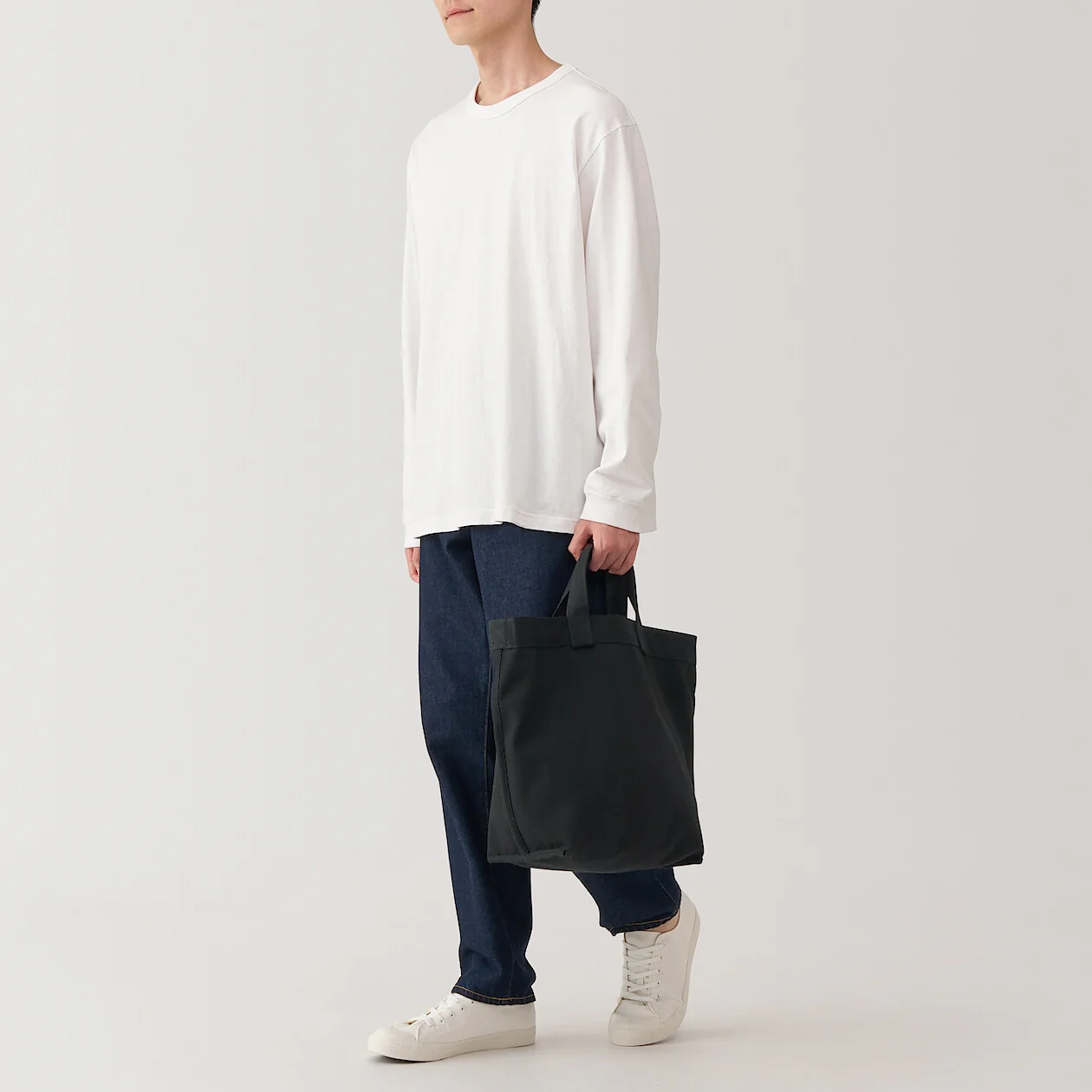 Canvas 2-Way Crossbody Tote Bag - Image 9