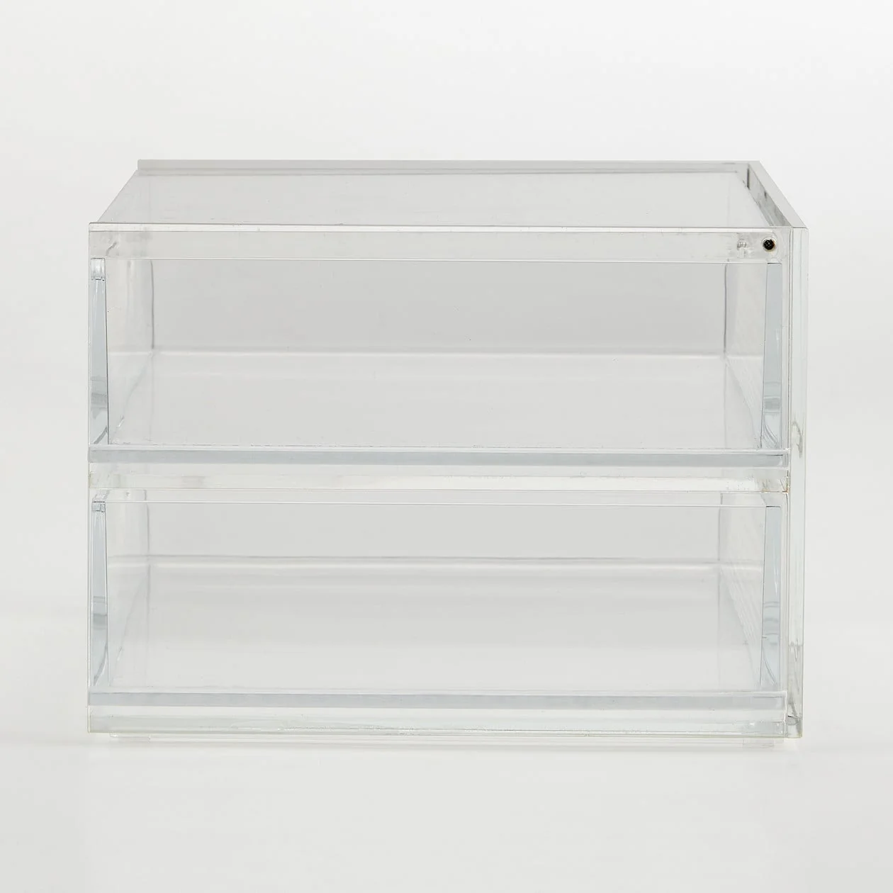 Acrylic Case with Lid 2 Drawers - Image 5