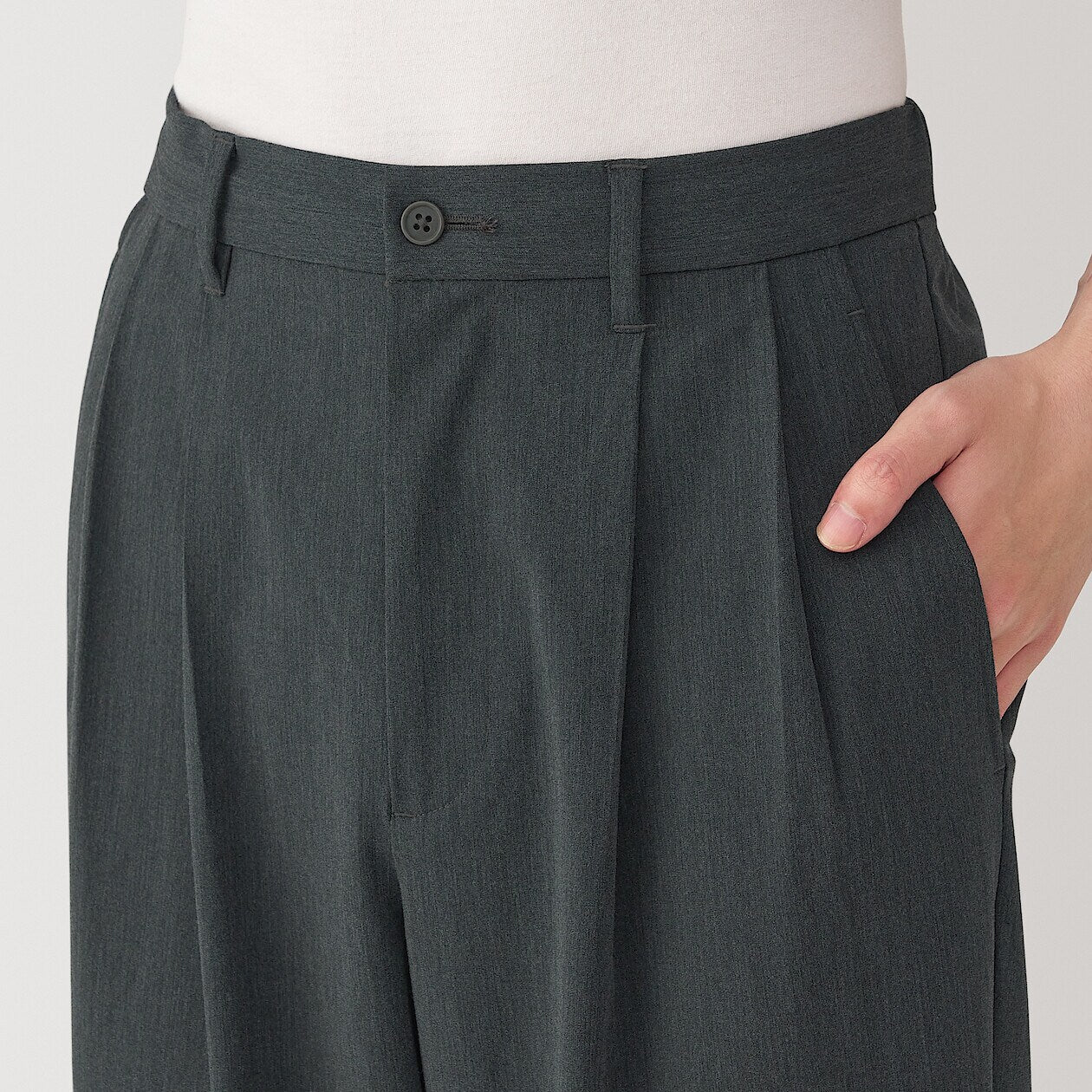 Anti-Wrinkle Pleated Easy Pants - Image 5