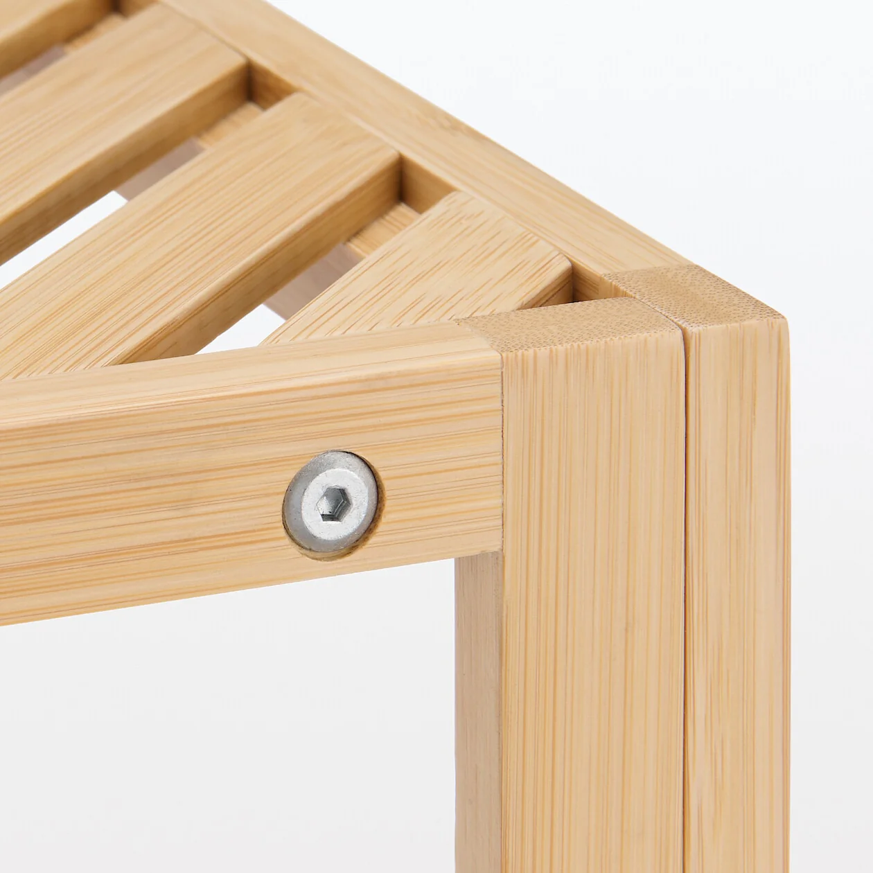 Bamboo Corner Rack - 3 Tiers - Image 4