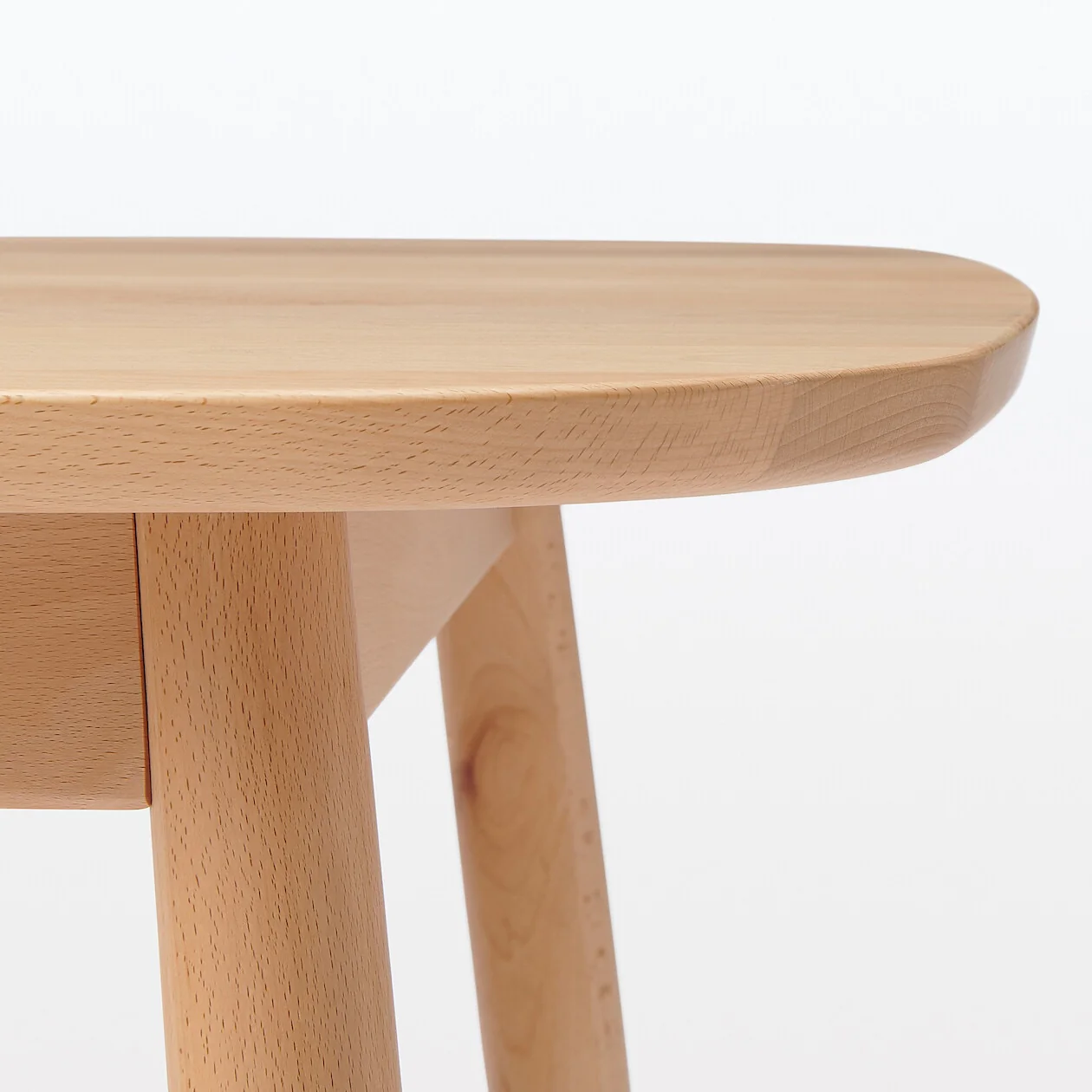 Beech Dining Table with Round Legs - Image 12