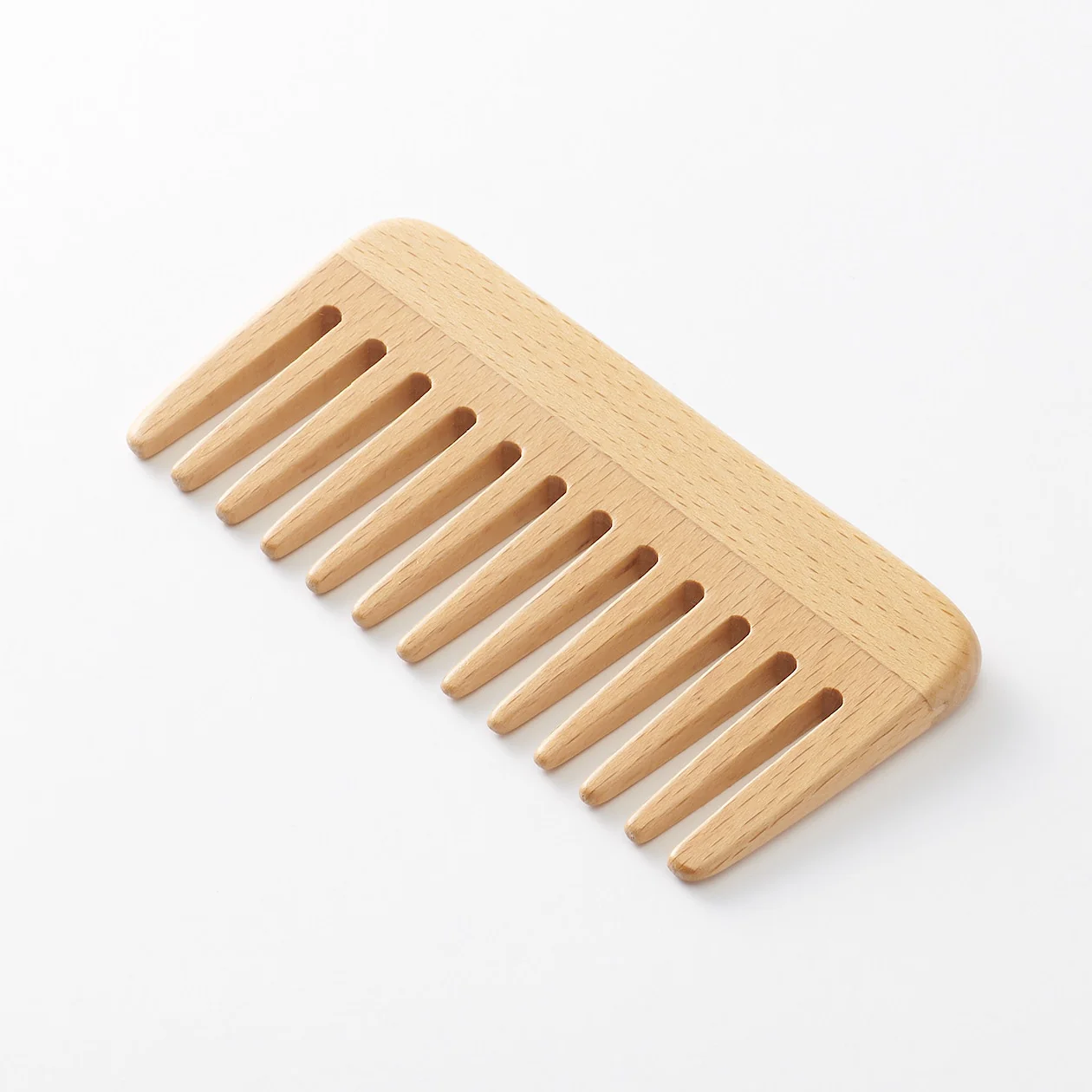 Beech Wood Wide Hair Comb - Image 4
