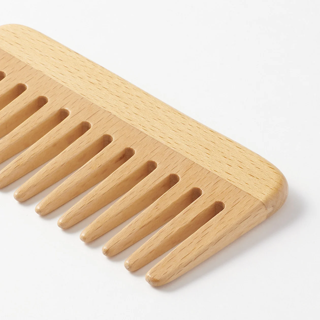 Beech Wood Wide Hair Comb - Image 5