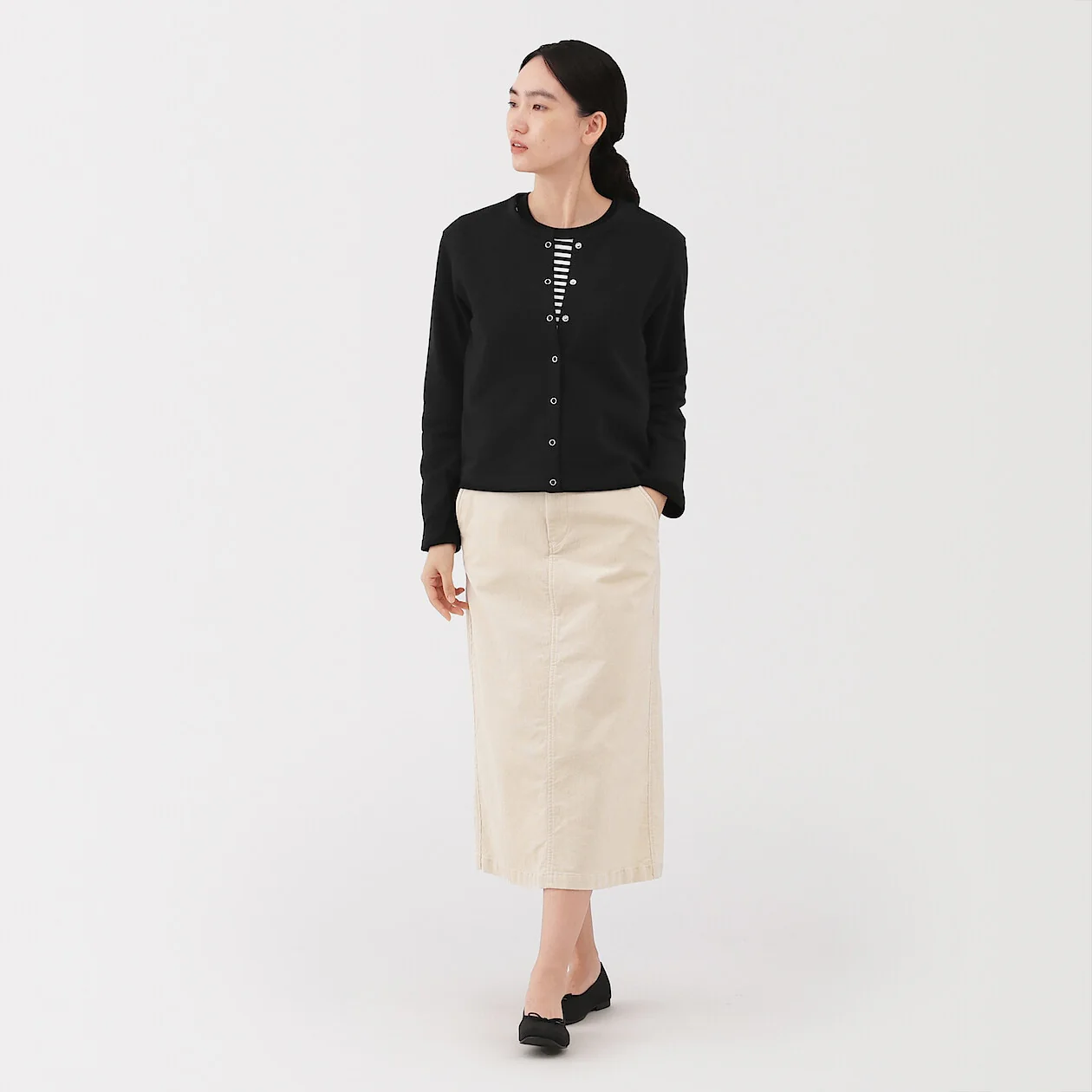 French Terry Sweatshirt Cardigan - Image 10