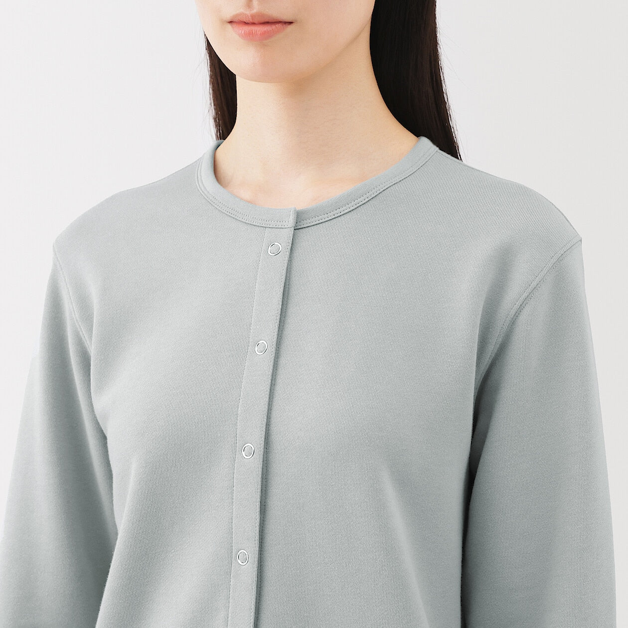French Terry Sweatshirt Cardigan - Image 20