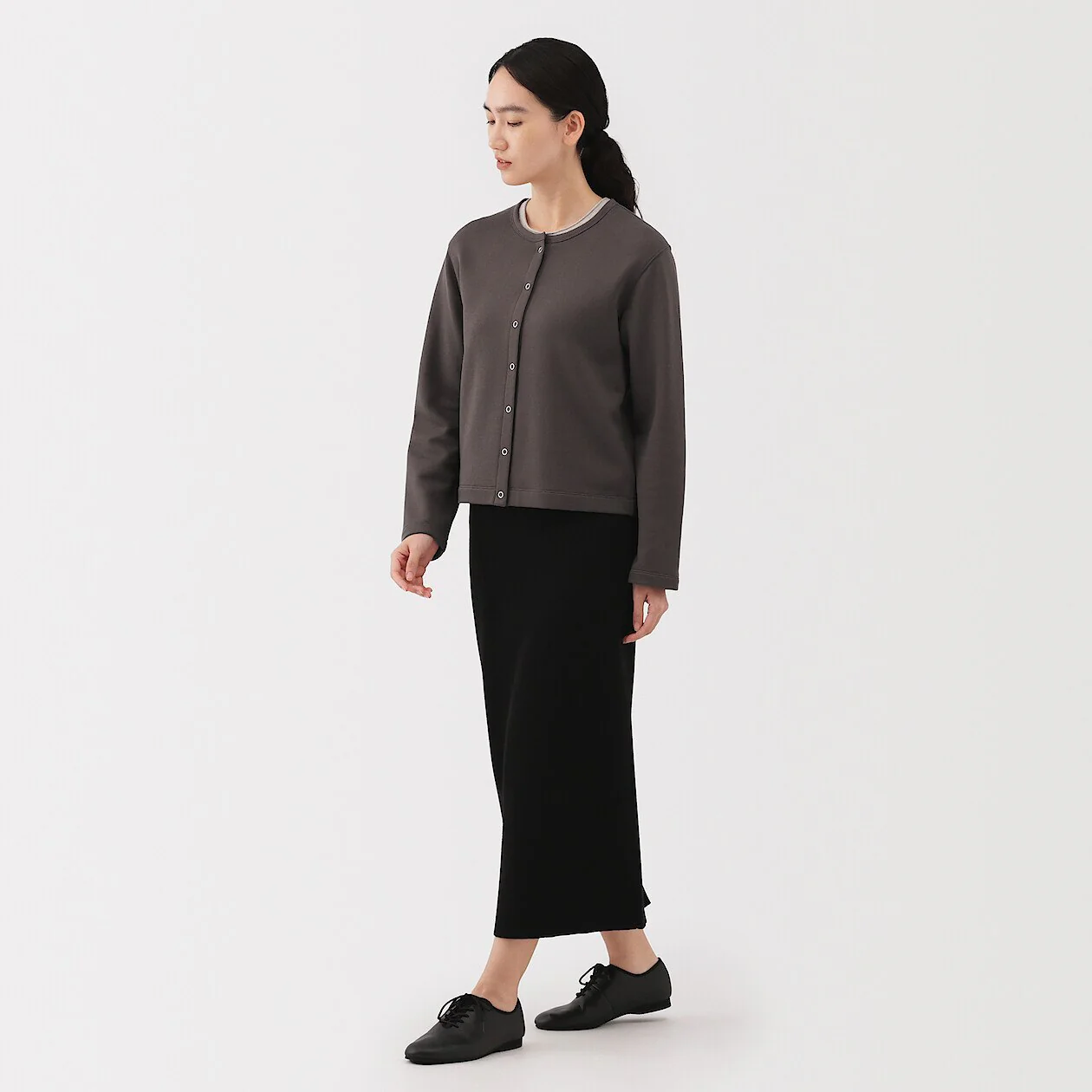 French Terry Sweatshirt Cardigan - Image 26