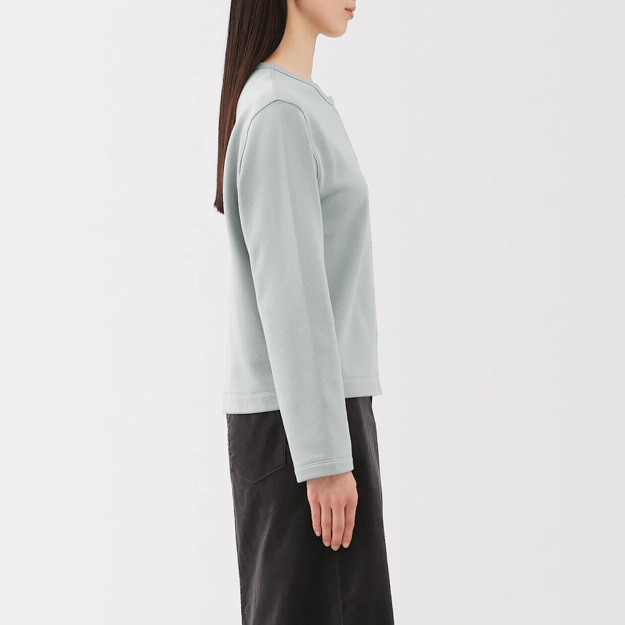 French Terry Sweatshirt Cardigan - Image 27