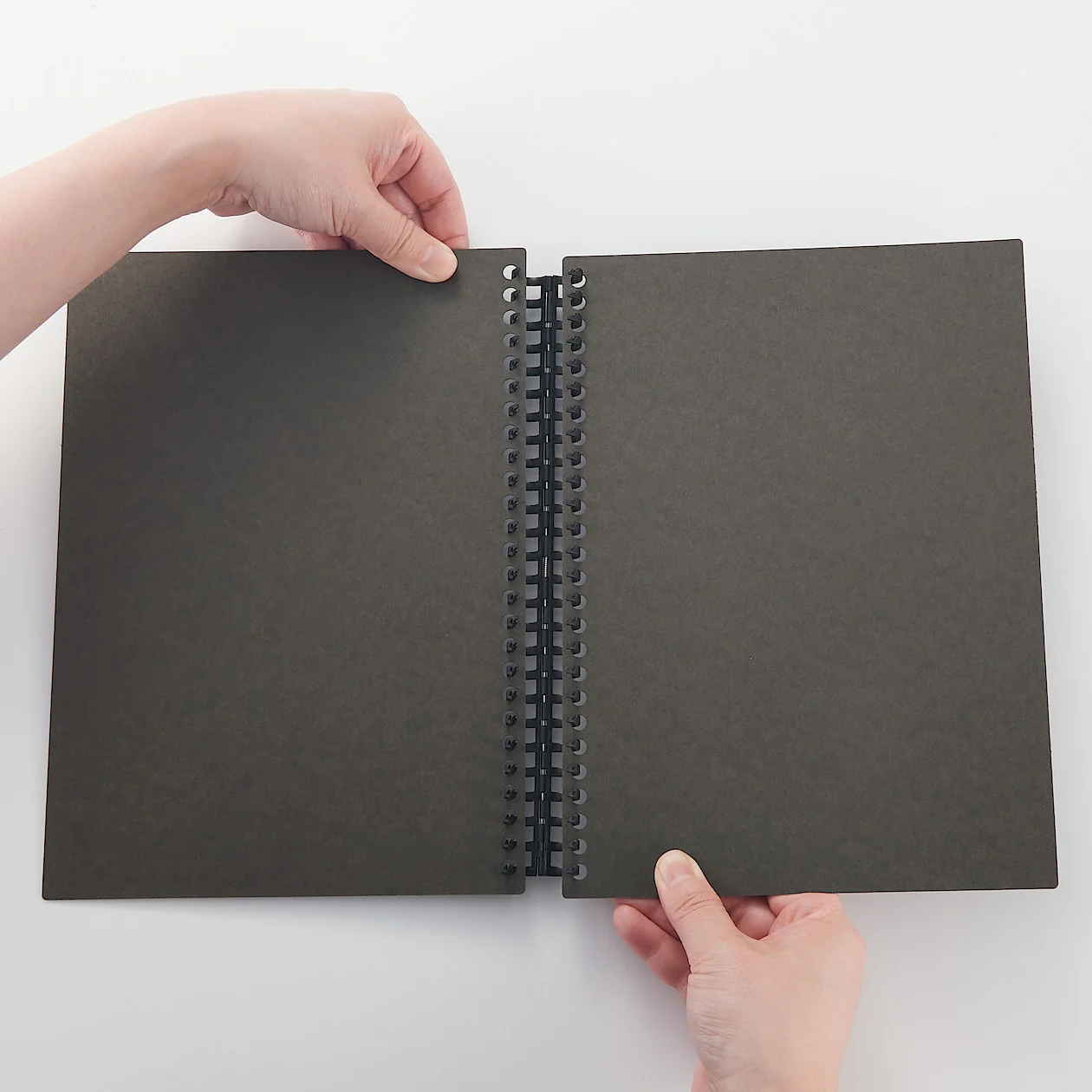 Kraft Cover for Loose Leaf Paper - B5 Dark Grey - Image 3