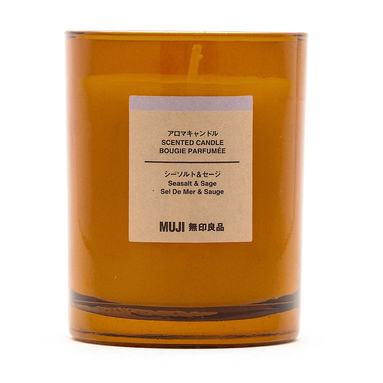 Glass Candle - Sea Salt & Sage (1 Wick) - Image 3