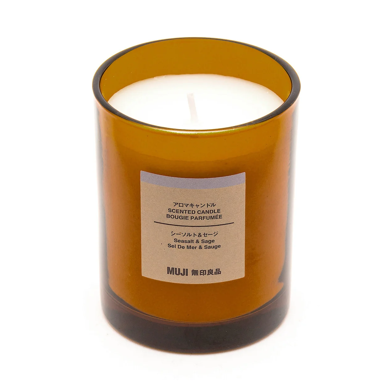 Glass Candle - Sea Salt & Sage (1 Wick) - Image 4