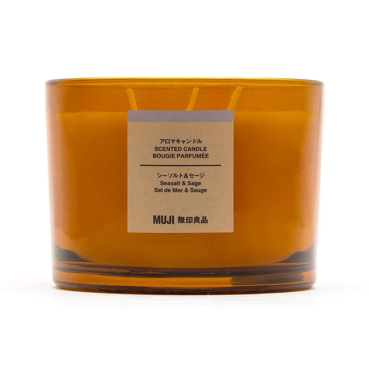 Glass Candle - Sea Salt & Sage (3 Wick) - Image 2