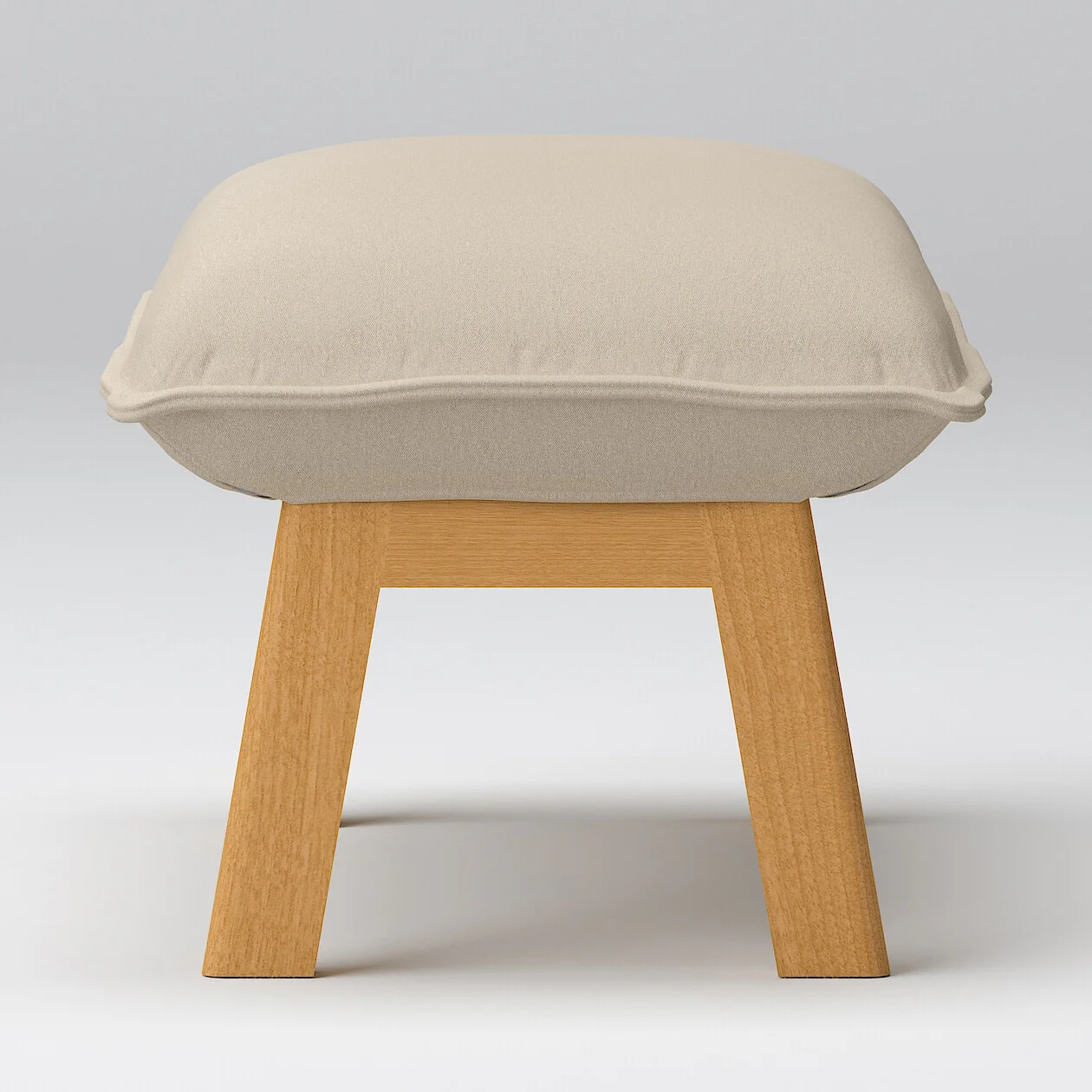 High-Back Reclining Sofa Ottoman Cover - Washed Cotton Canvas - Image 15