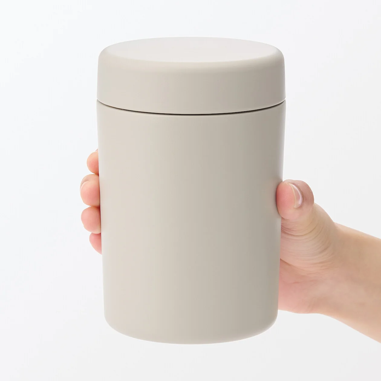 Insulated Food Thermos - Grey Beige - Image 13