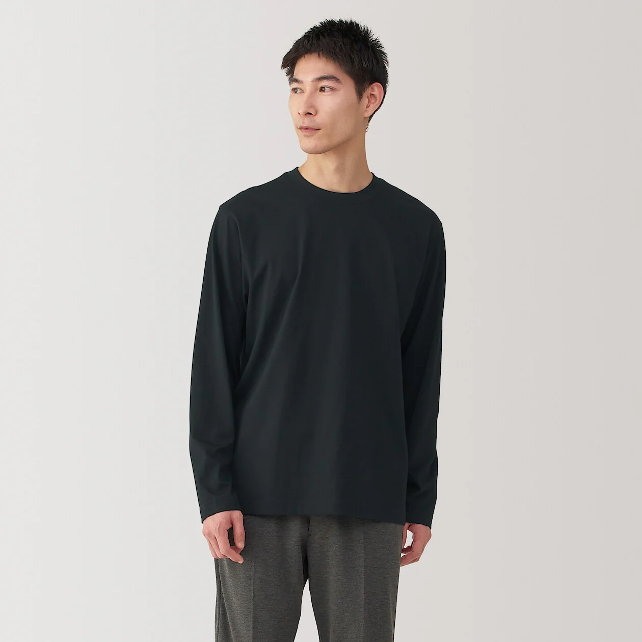 Jersey Crewneck Long Sleeve T-Shirt - Image 15
