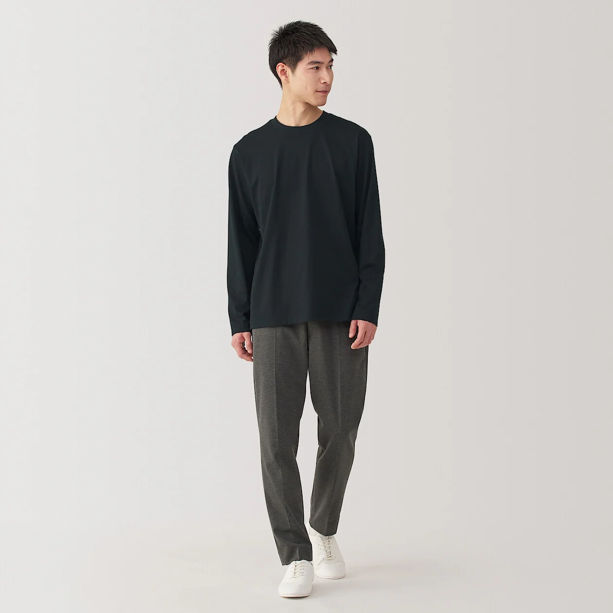 Jersey Crewneck Long Sleeve T-Shirt - Image 16