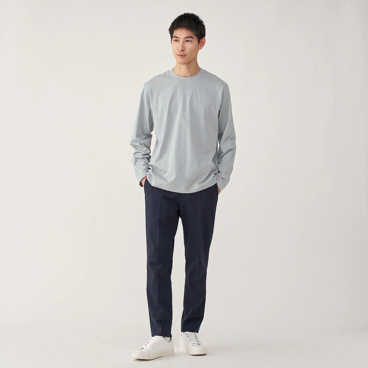 Jersey Crewneck Long Sleeve T-Shirt - Image 22