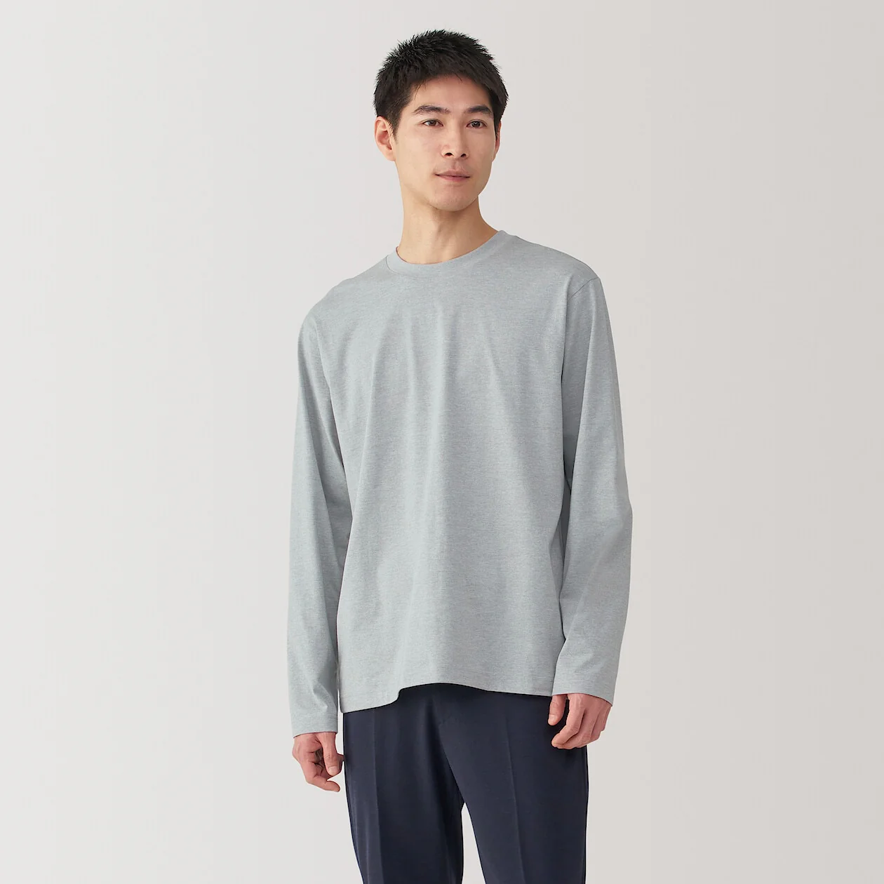 Jersey Crewneck Long Sleeve T-Shirt - Image 23