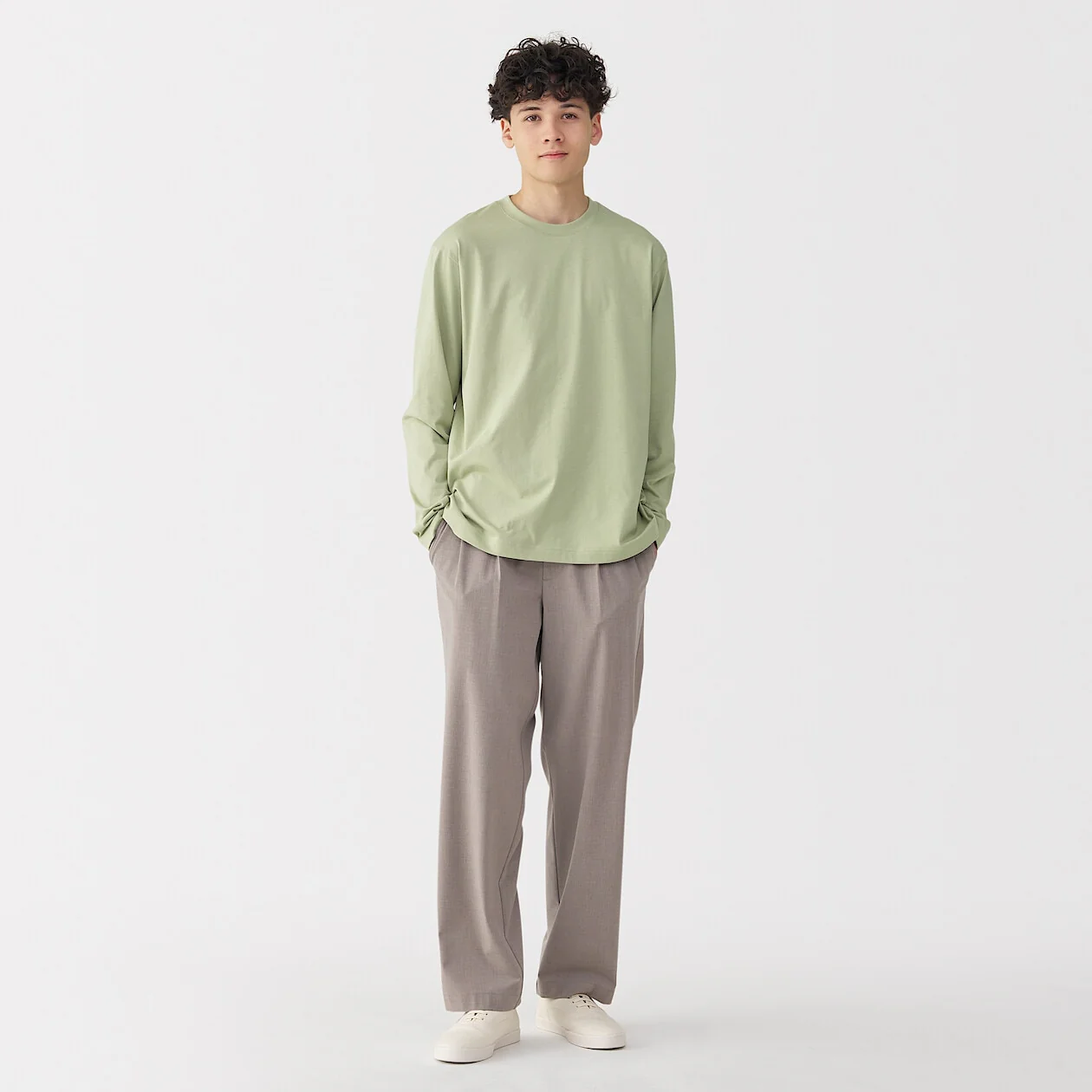 Jersey Crewneck Long Sleeve T-Shirt - Image 37