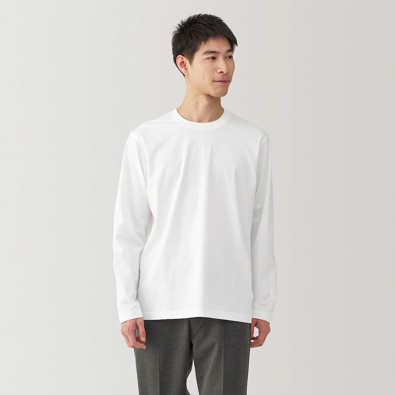 Jersey Crewneck Long Sleeve T-Shirt - Image 8