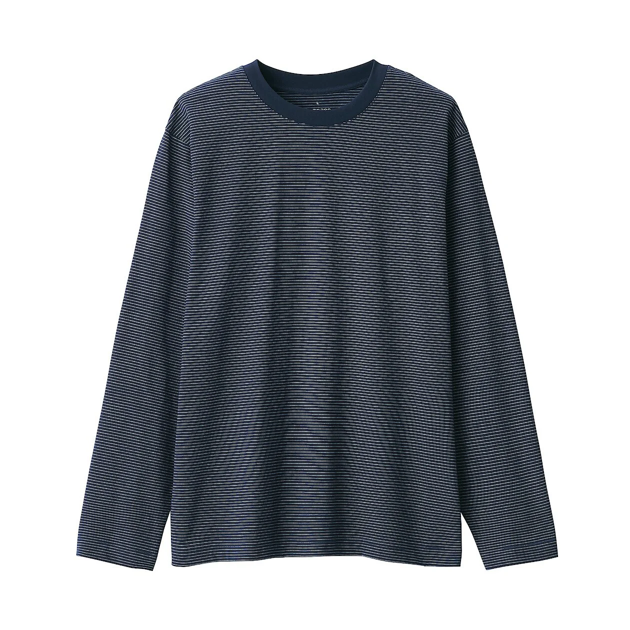 Stripe Jersey Crewneck Long Sleeve T-Shirt - Image 13