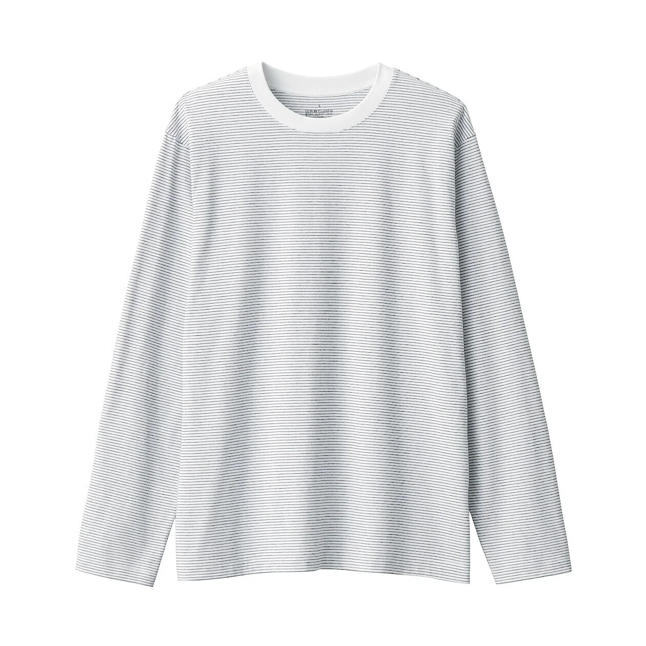Stripe Jersey Crewneck Long Sleeve T-Shirt - Image 27