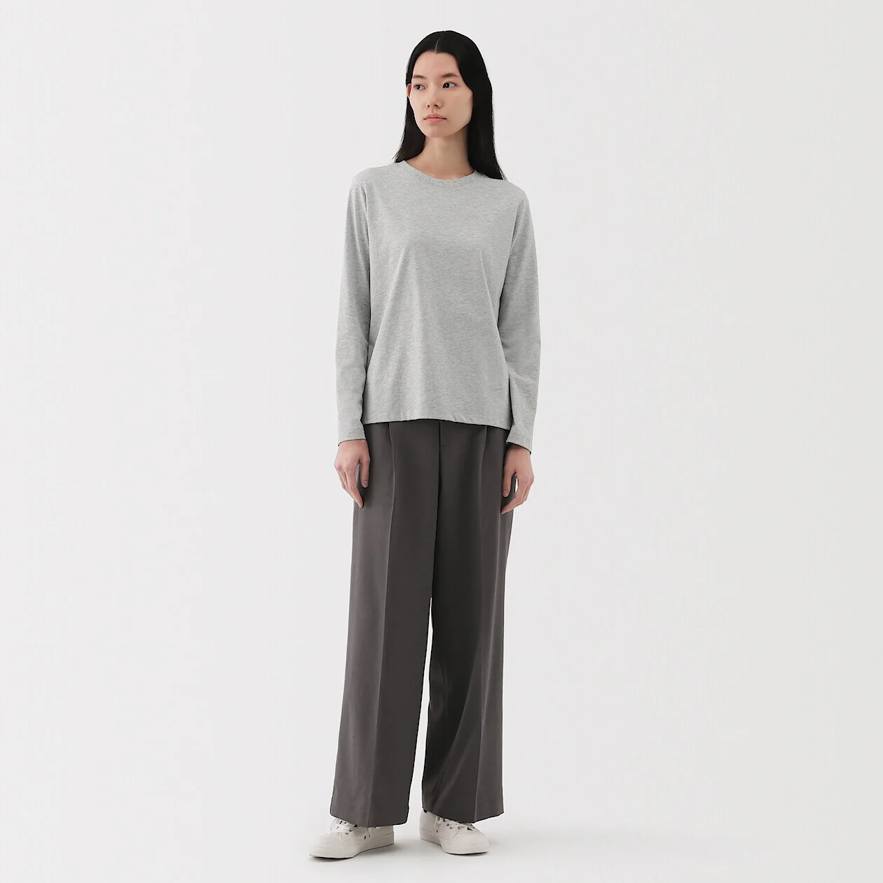 Jersey Crewneck Long Sleeve T-Shirt - Image 17