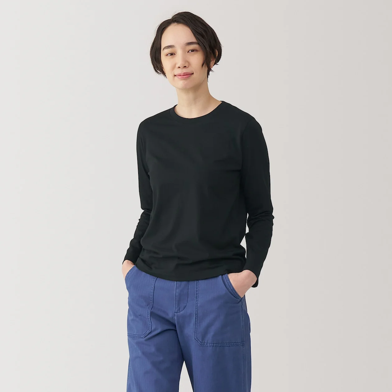 Jersey Crewneck Long Sleeve T-Shirt - Image 23