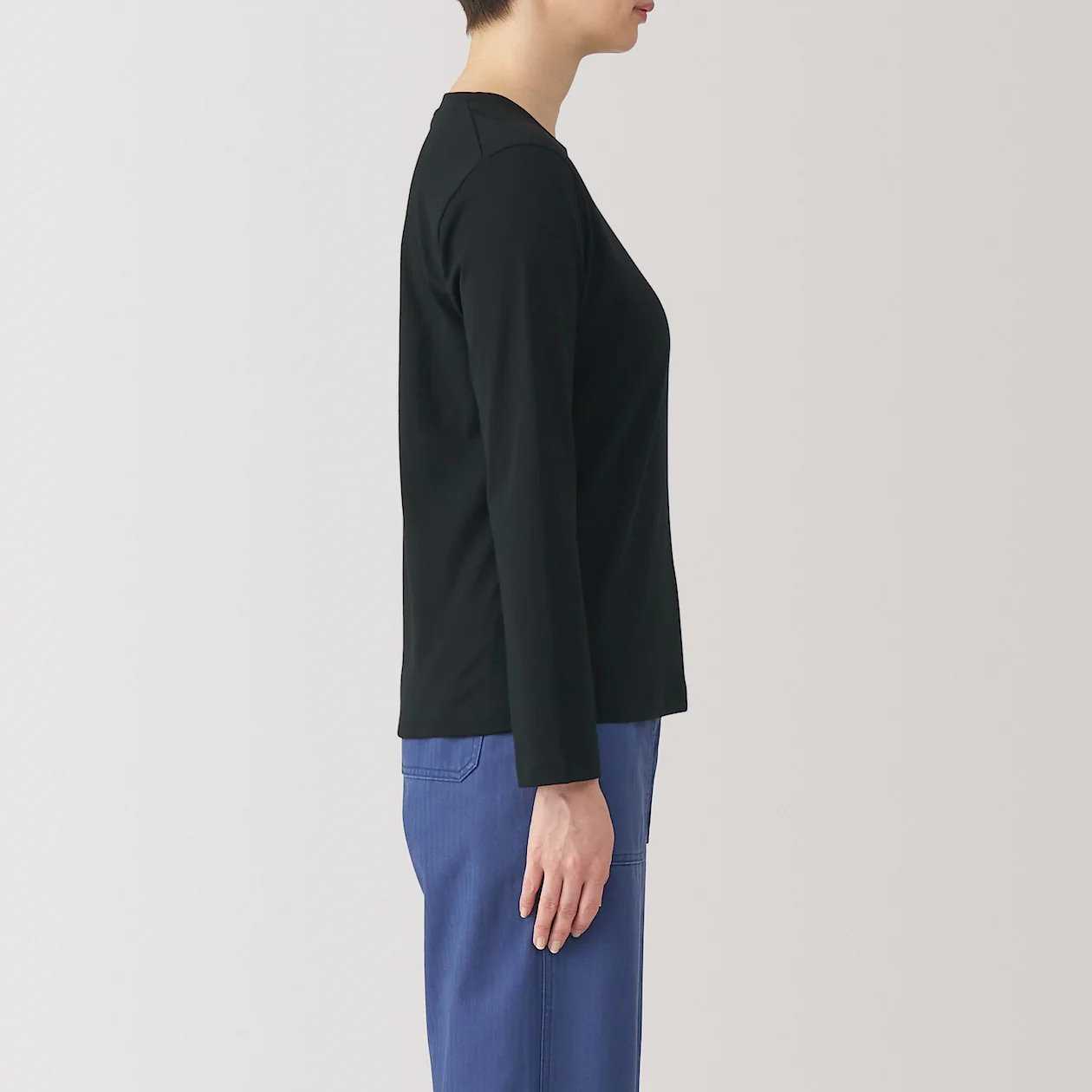 Jersey Crewneck Long Sleeve T-Shirt - Image 25