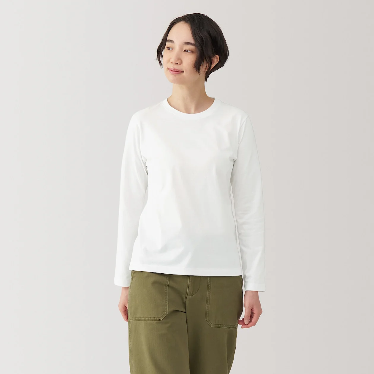 Jersey Crewneck Long Sleeve T-Shirt - Image 8