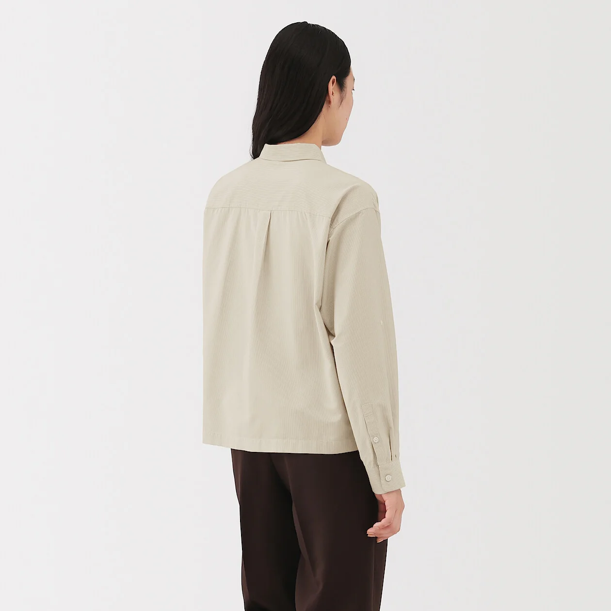 Modal Blend Relaxed Long Sleeve Shirt - Image 19
