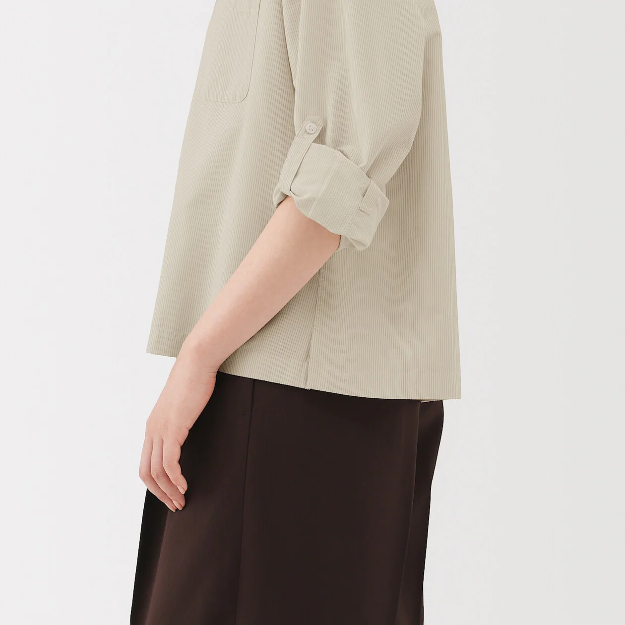 Modal Blend Relaxed Long Sleeve Shirt - Image 22