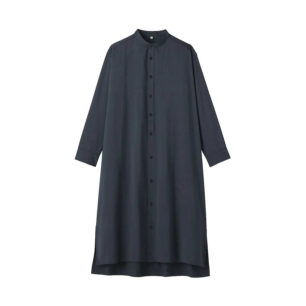 Modal Blend Relaxed Long Sleeve Shirt Dress - Image 7