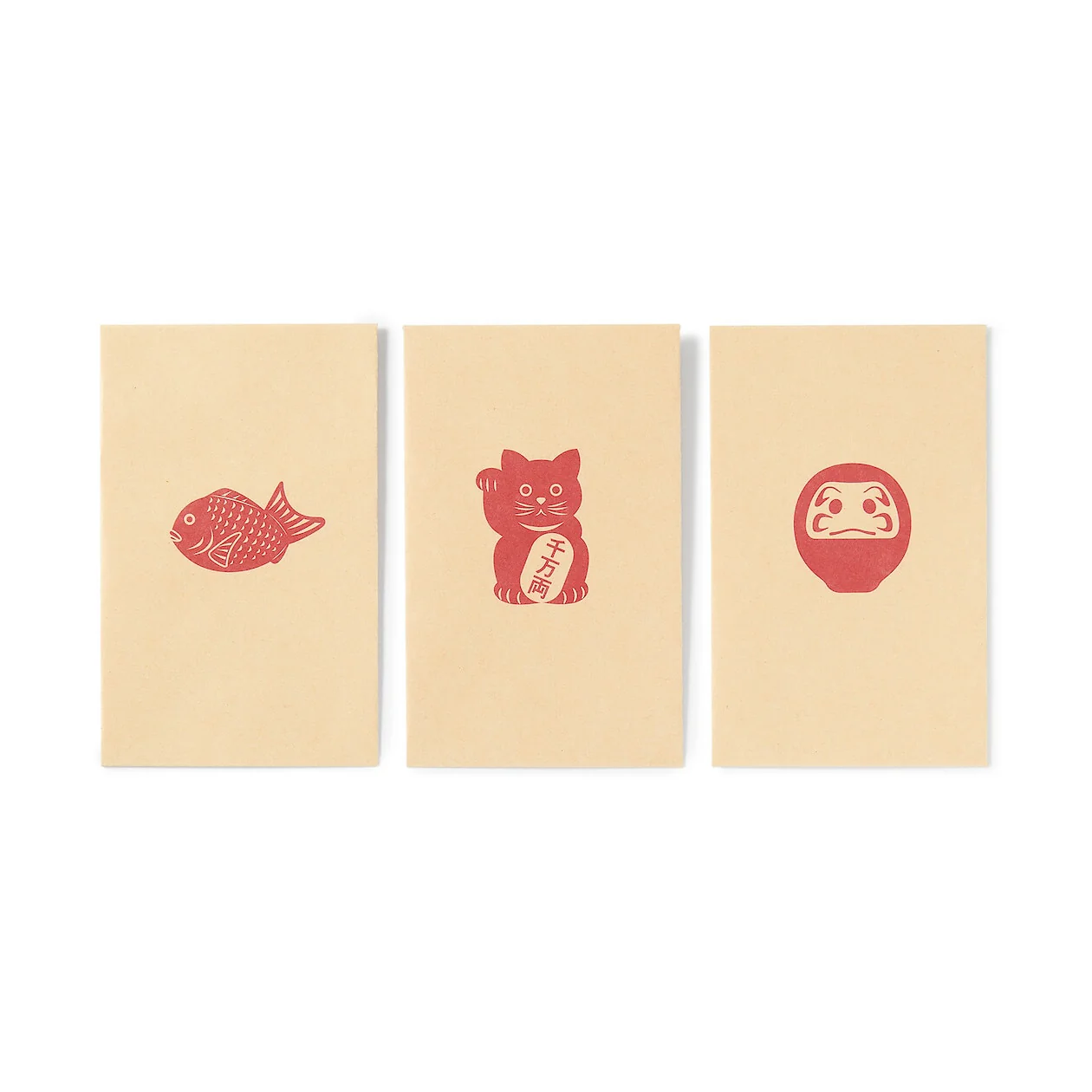 Lucky Charm Bamboo Petit Envelope - Kraft