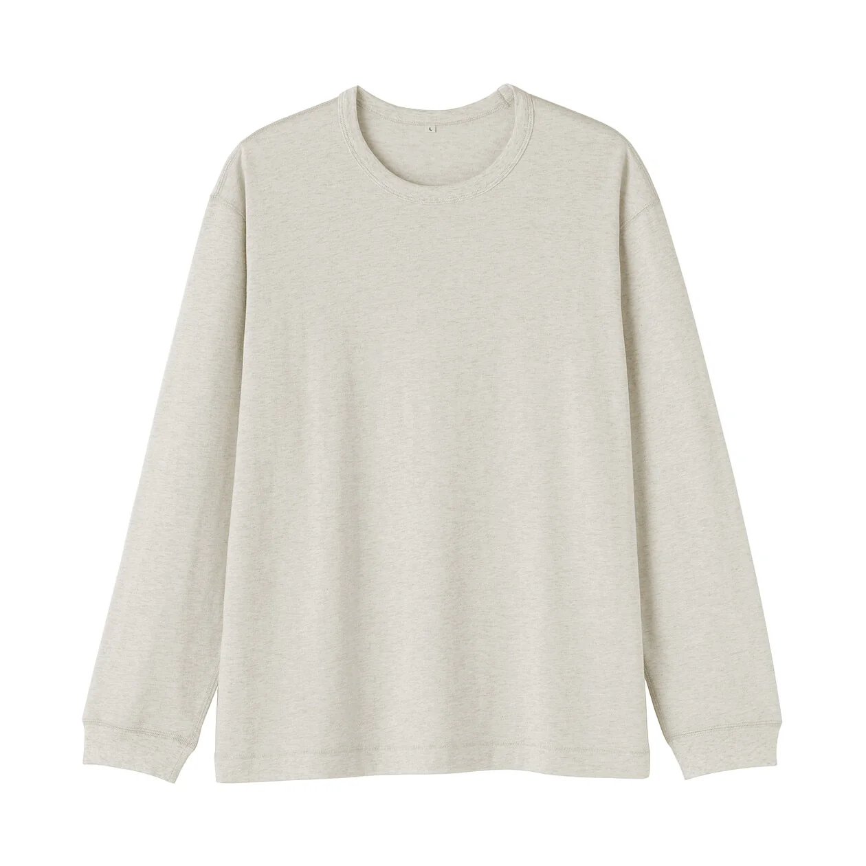 Loopwheel Knitted Crewneck Long Sleeve T-Shirt - Image 7