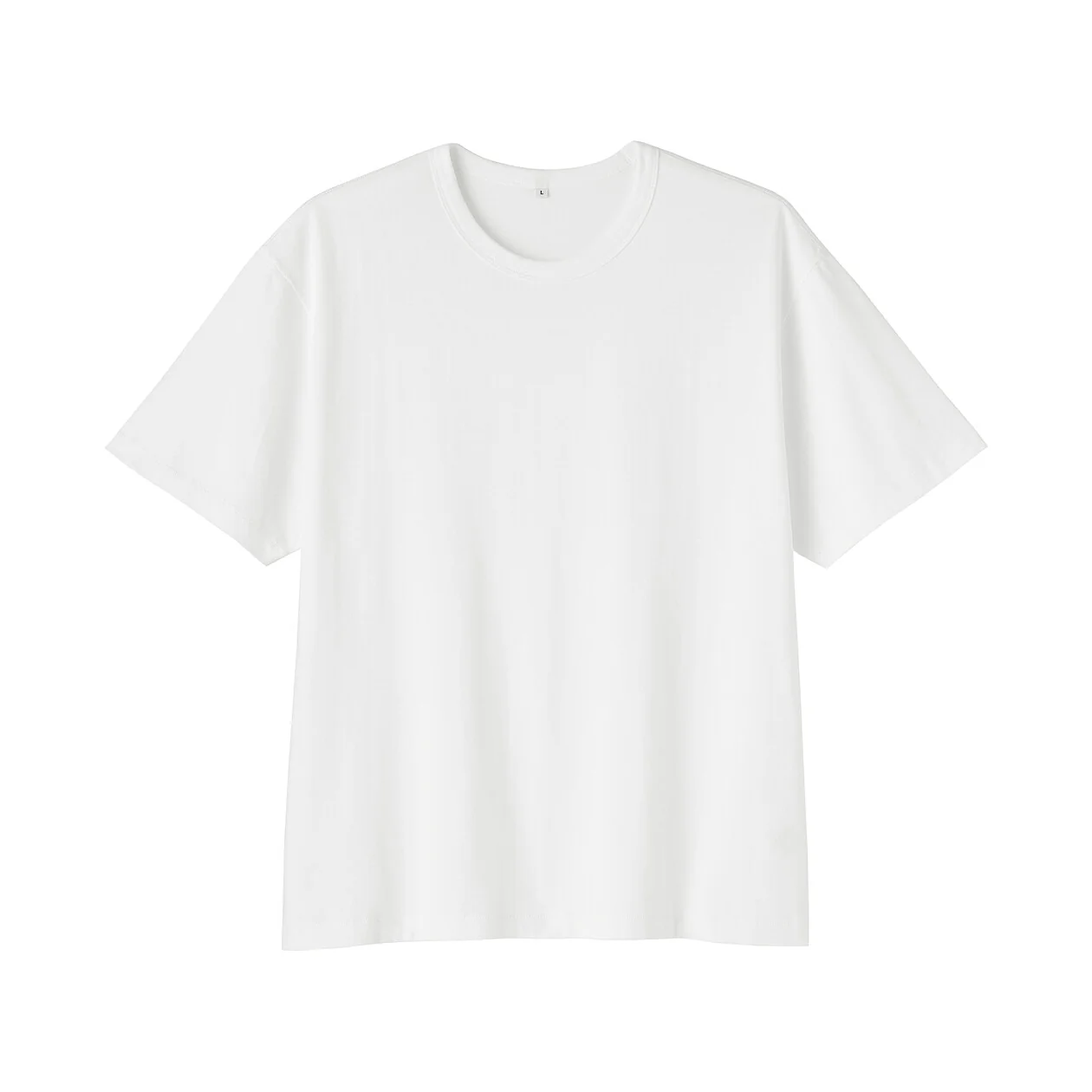 Loopwheel Knitted Crewneck Short Sleeve T-Shirt - Image 11