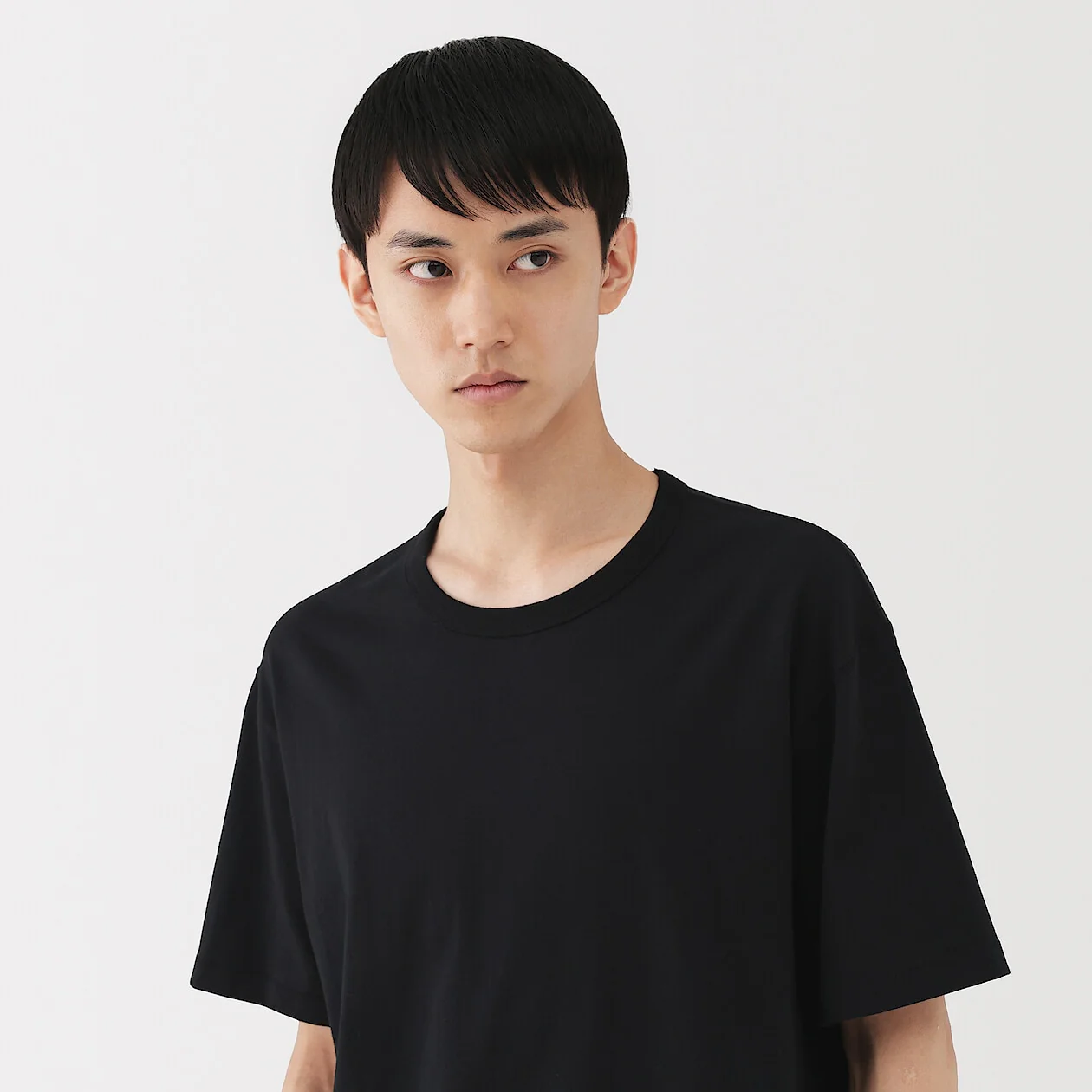Loopwheel Knitted Crewneck Short Sleeve T-Shirt - Image 5