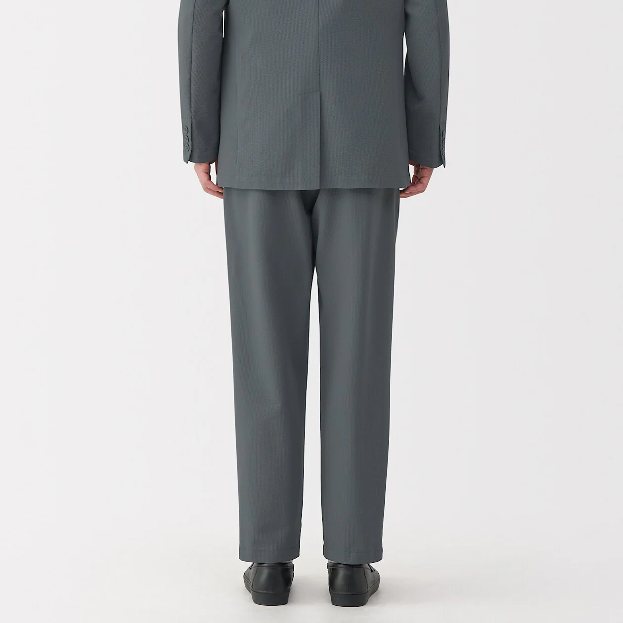 Breathable Seersucker Flat Front Pants - Image 4