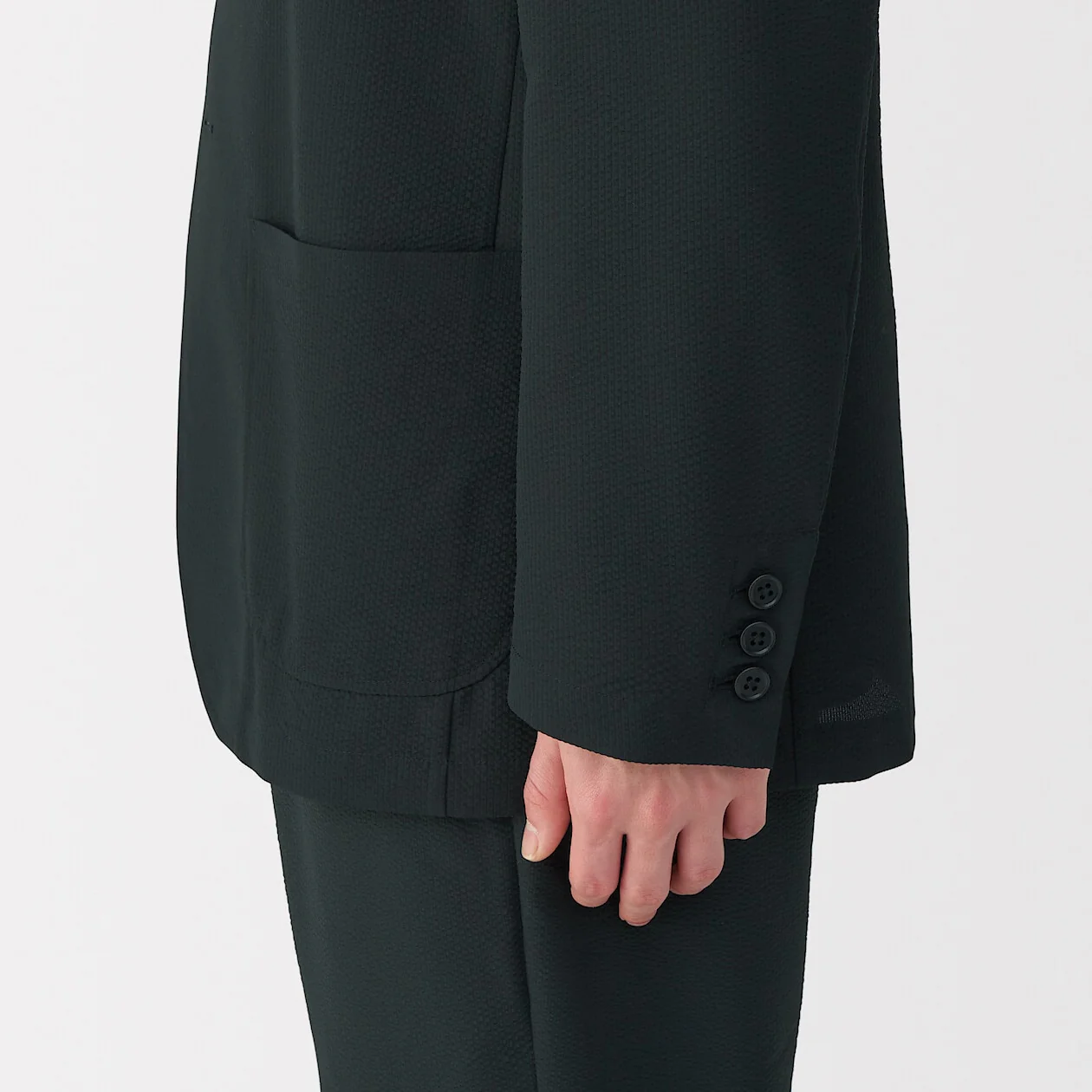 Breathable Seersucker Blazer Jacket - Image 16