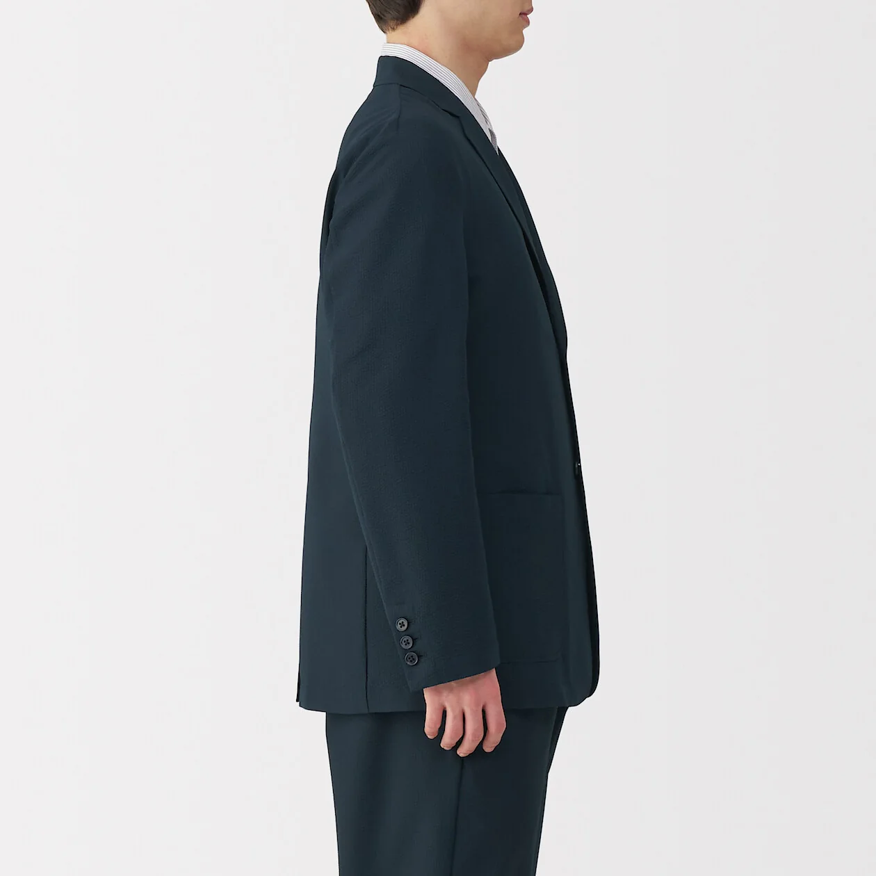 Breathable Seersucker Blazer Jacket - Image 23
