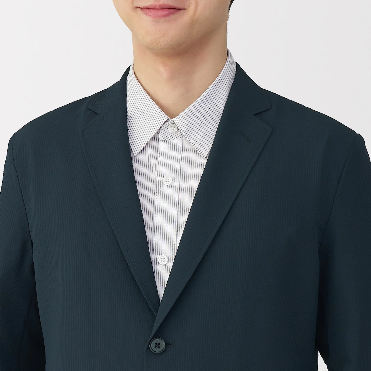 Breathable Seersucker Blazer Jacket - Image 25
