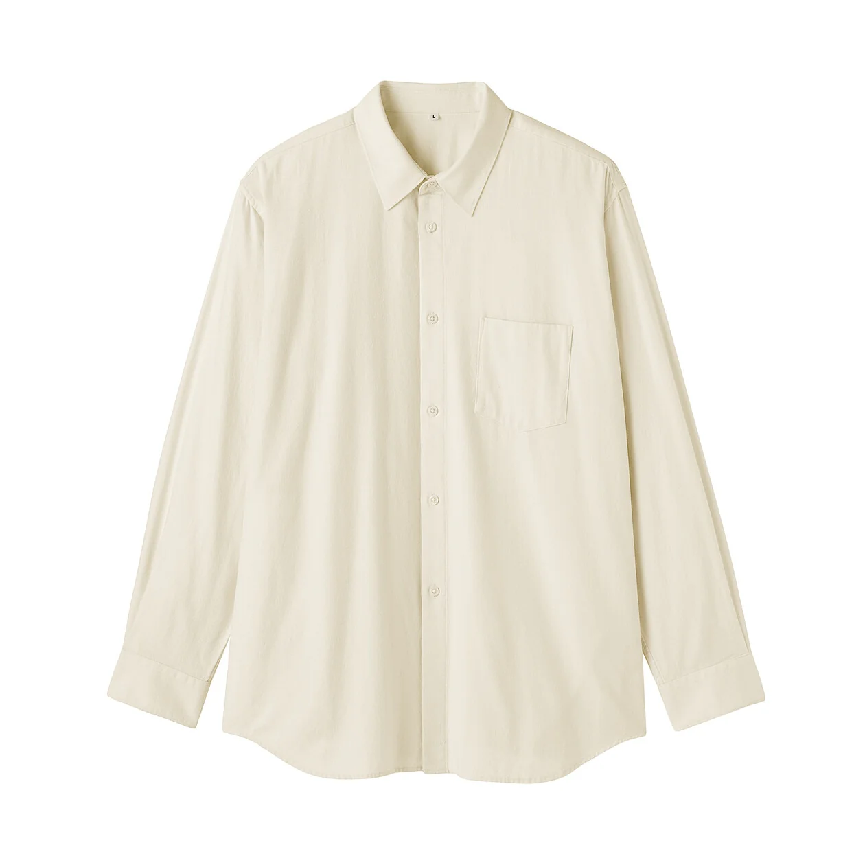 Brushed Cotton Twill Collared Shirt - Image 3