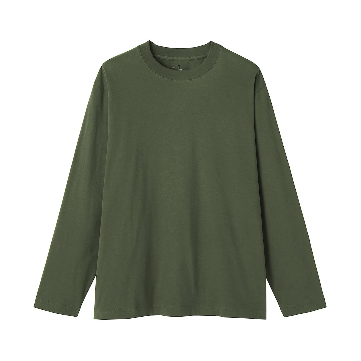 Brushed Jersey Crewneck Long Sleeve T-Shirt - Image 21