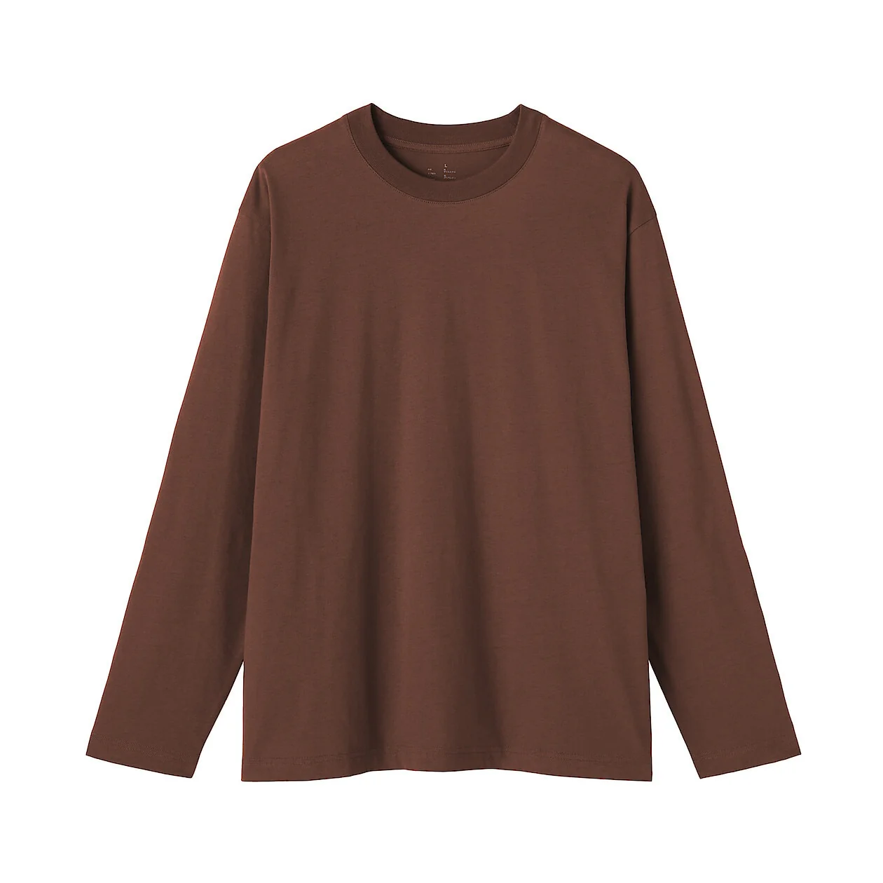 Brushed Jersey Crewneck Long Sleeve T-Shirt - Image 31