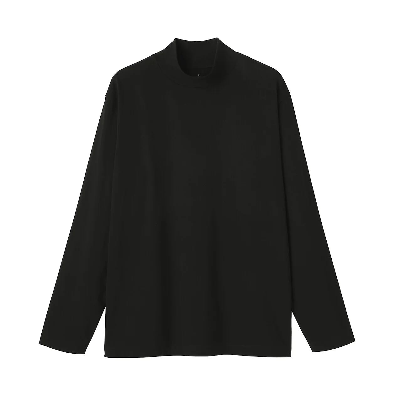 Brushed Jersey High Neck Long Sleeve T-Shirt - Image 21