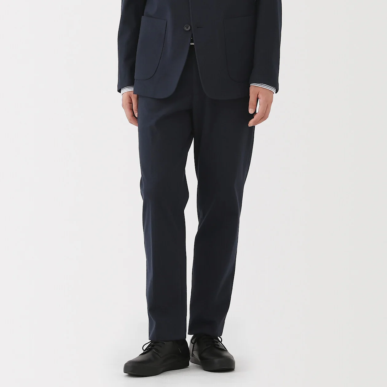 Brushed Stretch Flat Front Pants - Image 7