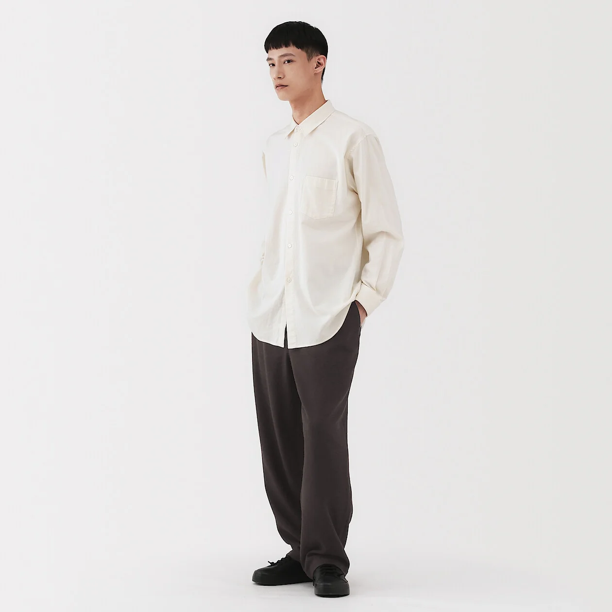 Cashmere Blended Easy Pants - Image 12